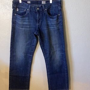 Like New AG Adriano Goldschmied Tomboy Crop Relaxed Straight Jean. 30R Woman’s.